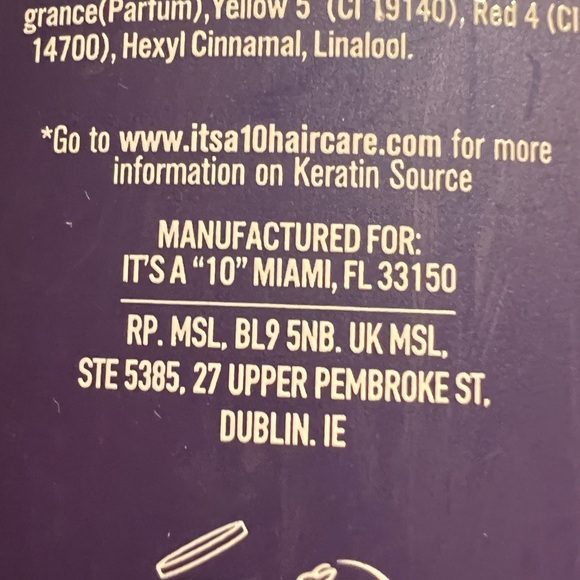 it’s a 10   NWOT  Miracle Shampoo plus KERATIN  33.8 fl oz - Picture 5 of 5